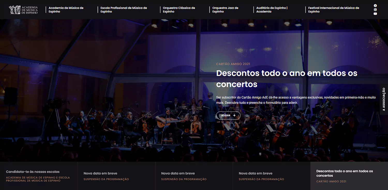 Academia de Música de Espinho - Screenshot