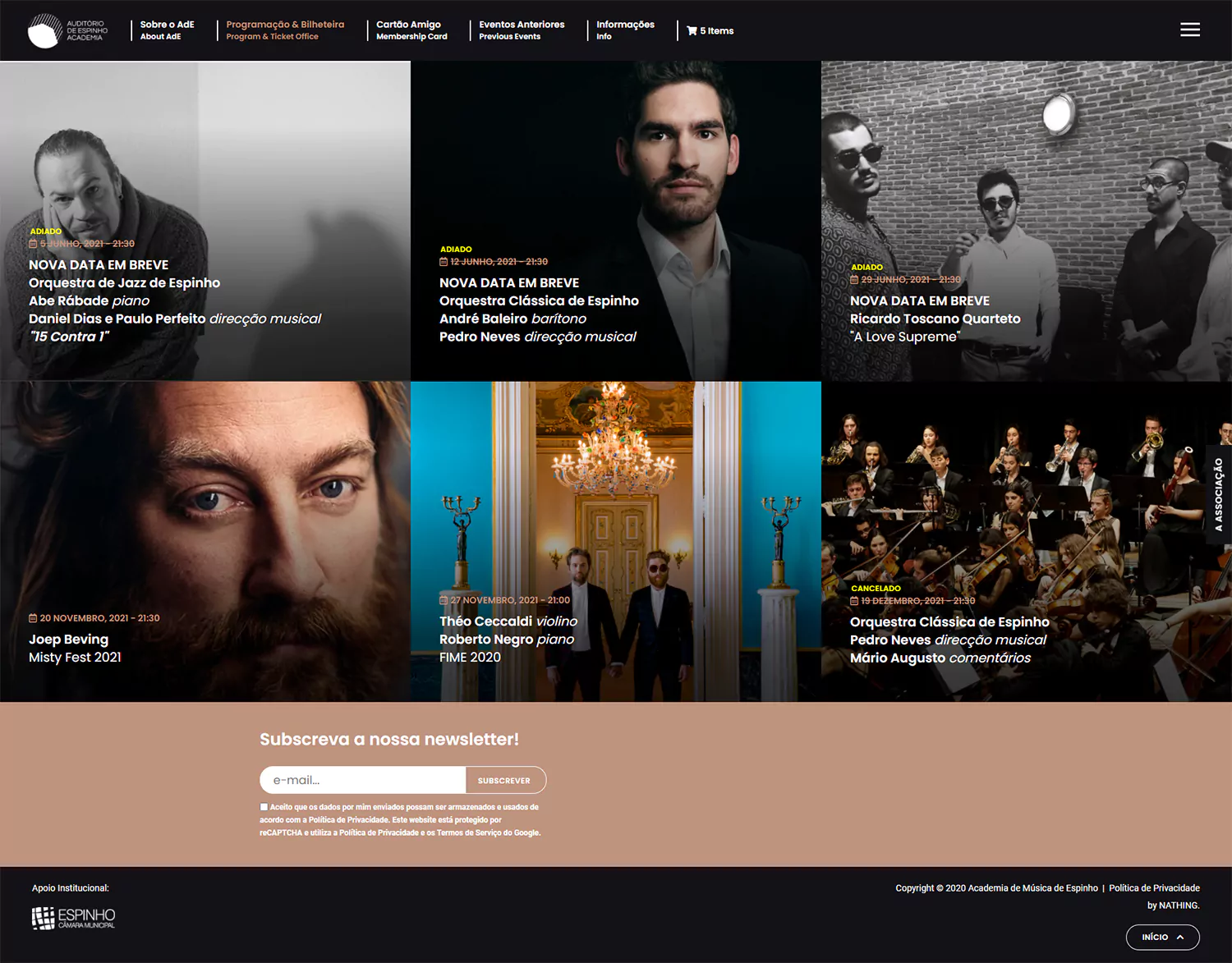 Academia de Música de Espinho - Screenshot