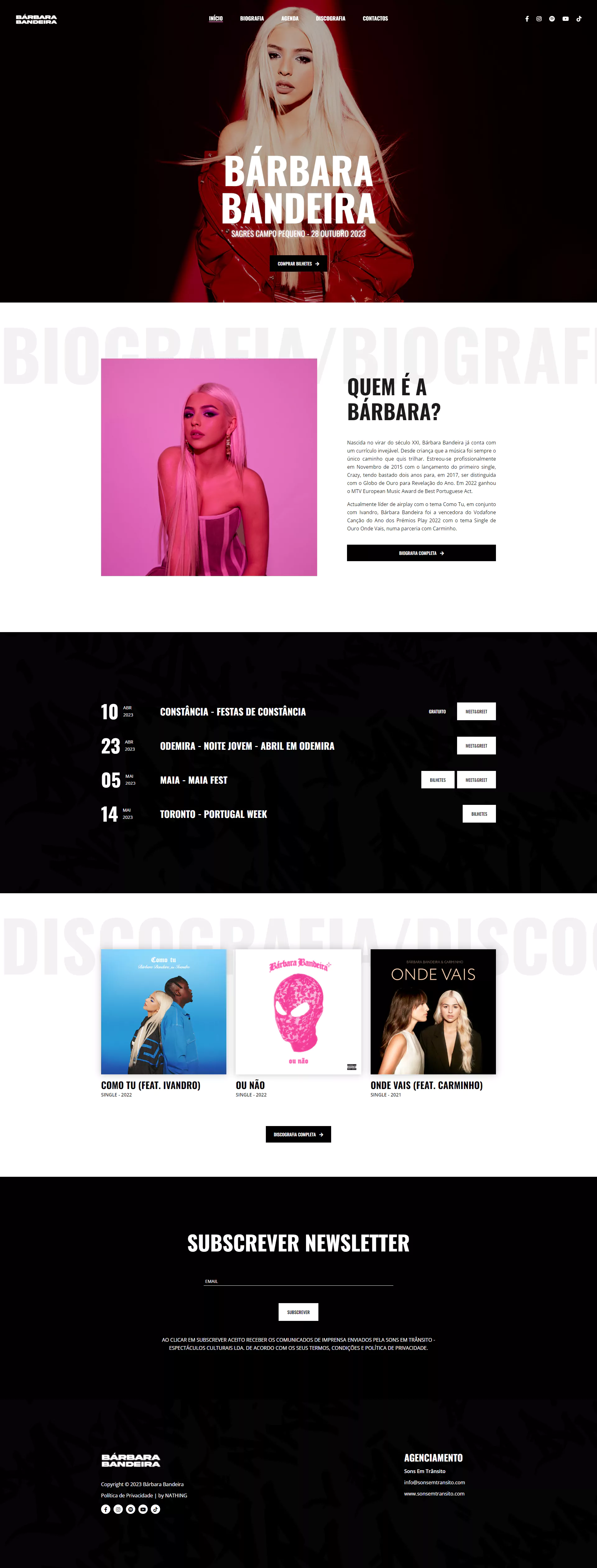 Bárbara Bandeira - Screenshot