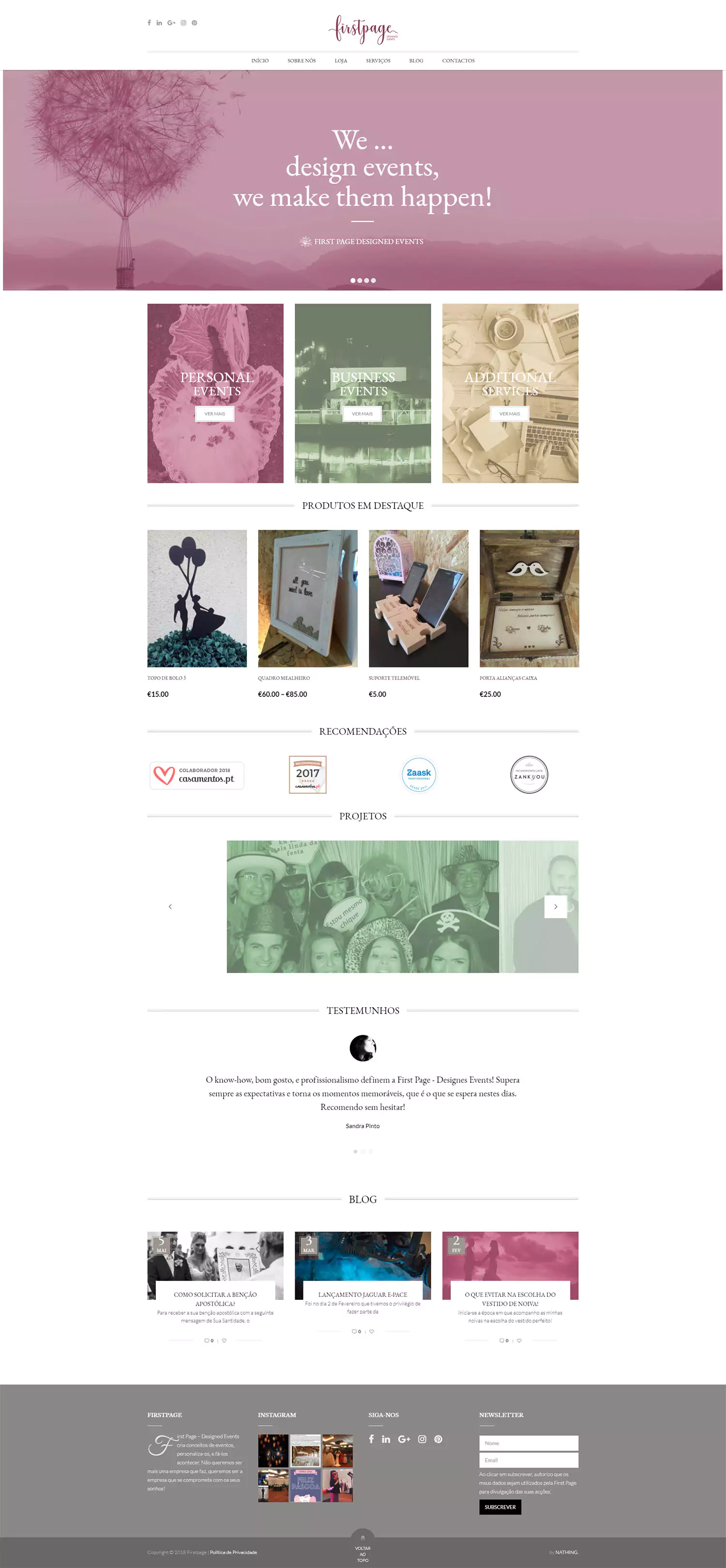 First Page - Screenshot