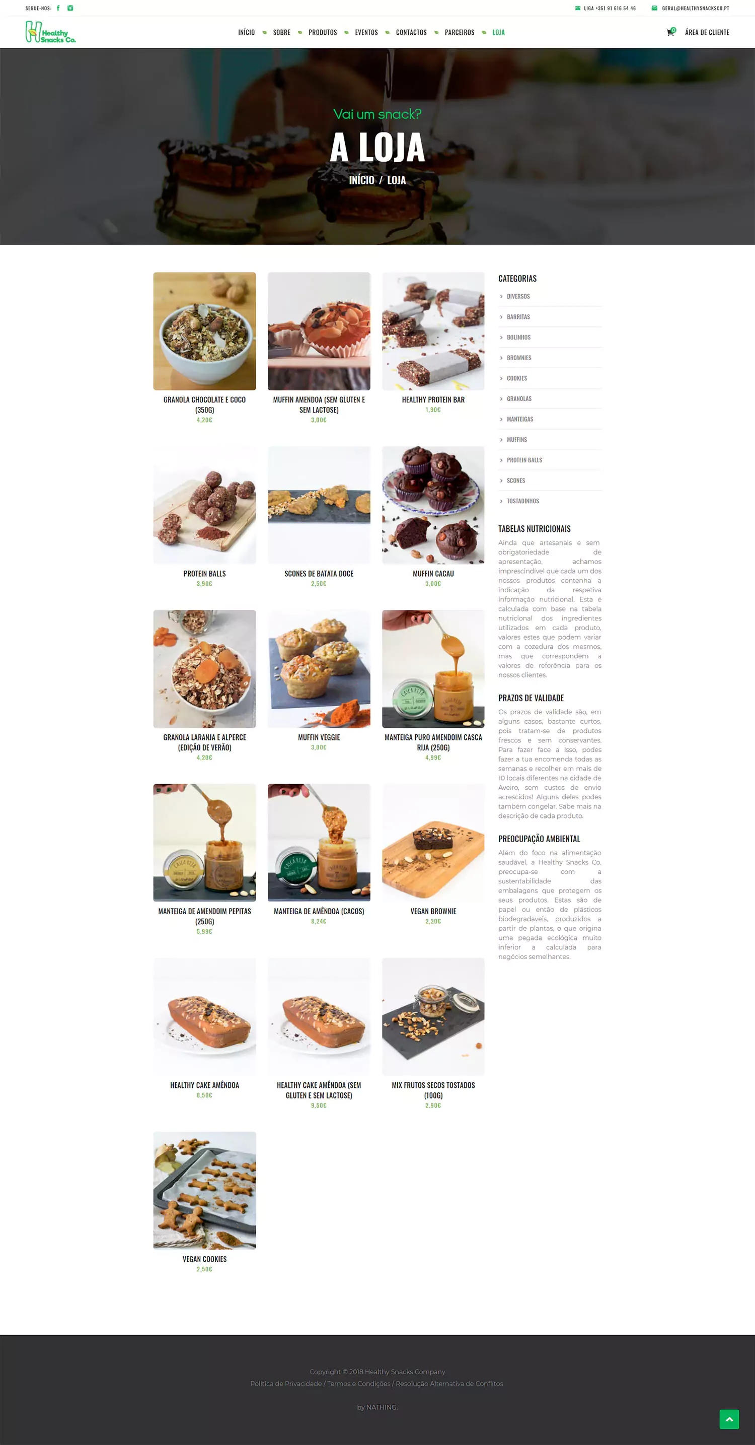 Healthy Snacks Co - Screenshot