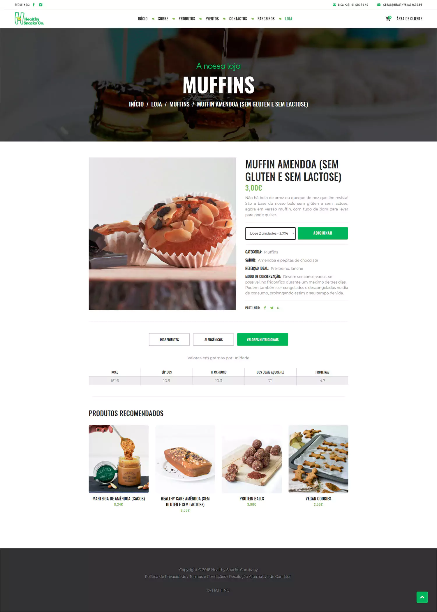 Healthy Snacks Co - Screenshot